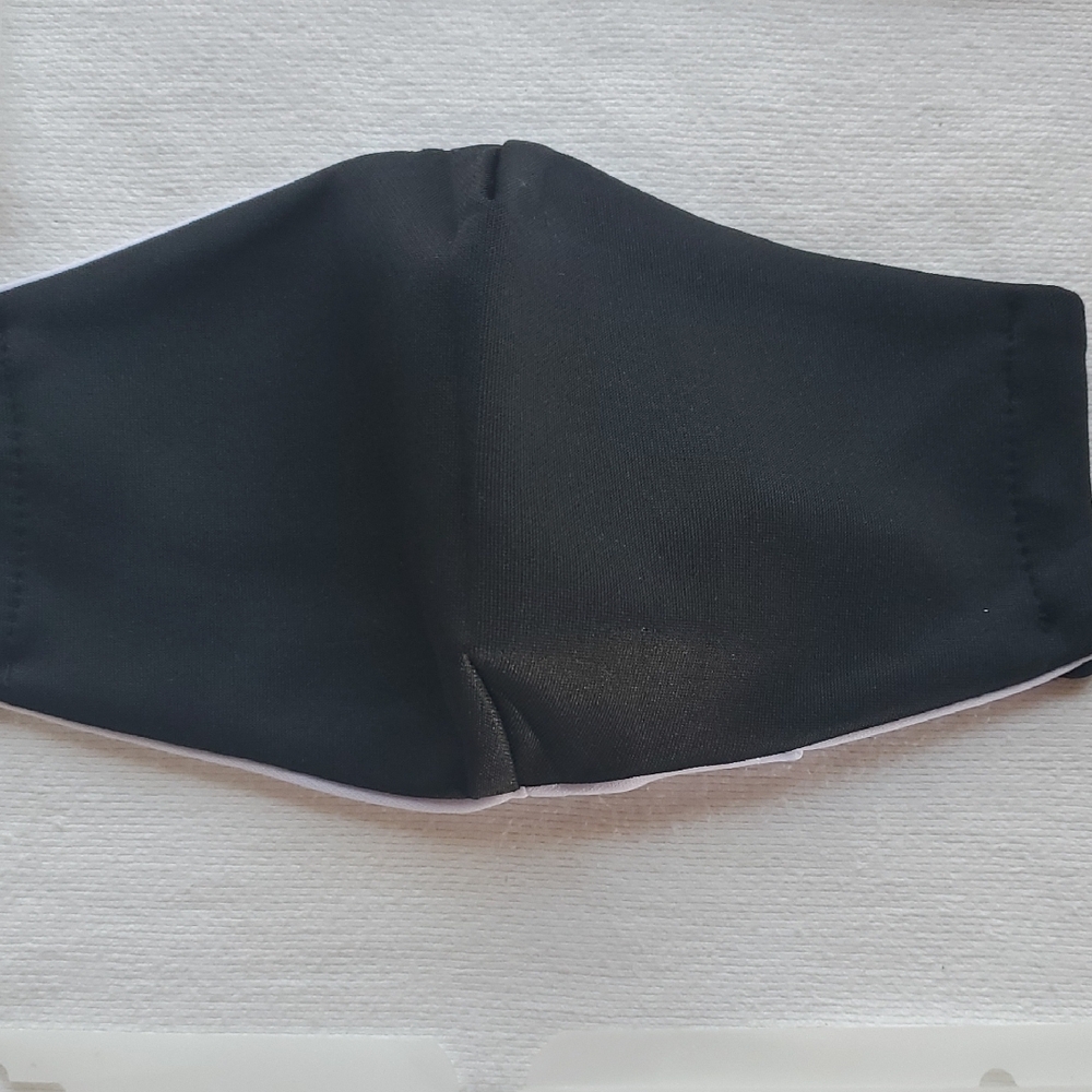 Black Face Mask With Ear Loops (Non-adjustable)